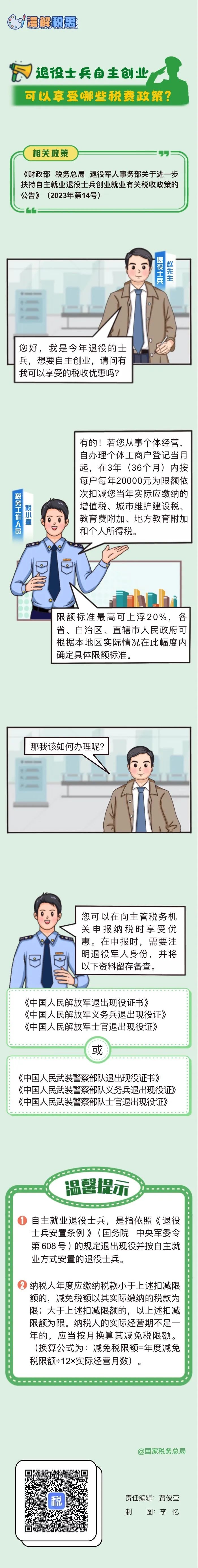 漫解税惠｜退役士兵自主创业可以享受哪些税费政策.jpg